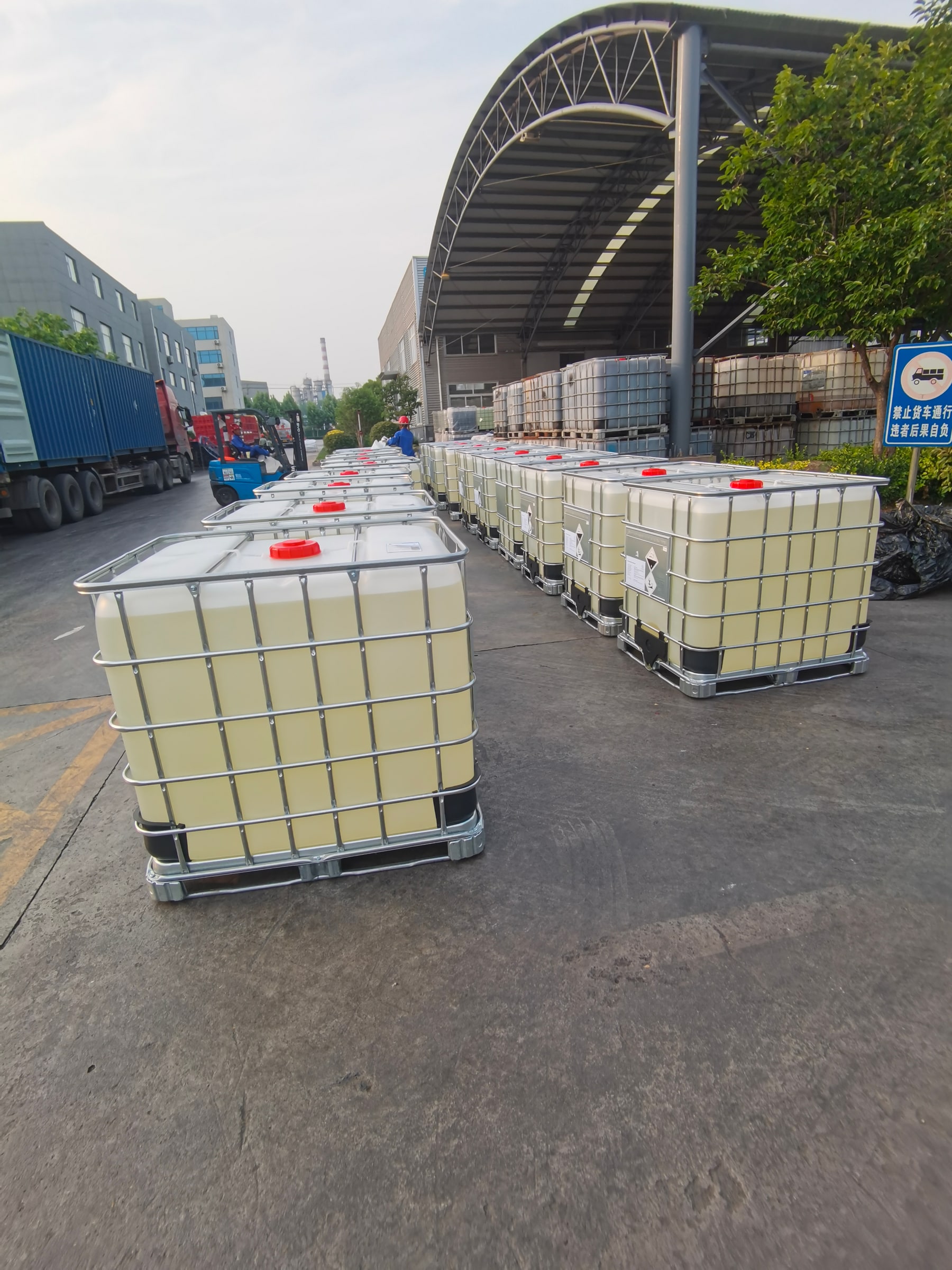 Real shipment preparation using IBC packaging